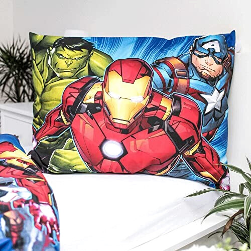 Housse de couette Hulk, Captain America - Avengers - bleu 140x200 cm variant 2 