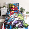 Housse de couette Hulk, Captain America - Avengers - bleu 140x200 cm - miniature variant 1