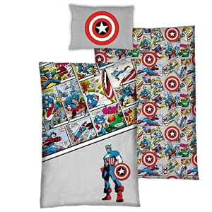 Housse de couette Captain America - Avengers - beige 140x200 cm