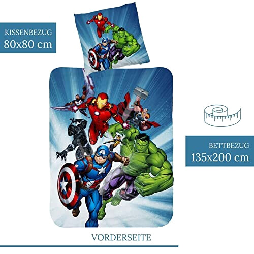 Housse de couette Avengers multicolore 135x200 cm variant 1 