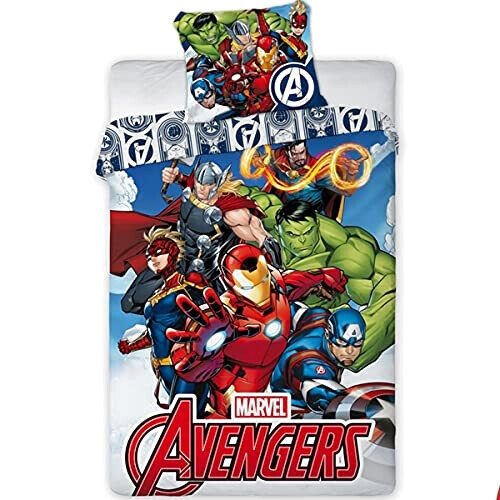 Housse de couette Avengers 90x190 cm 140x200 cm