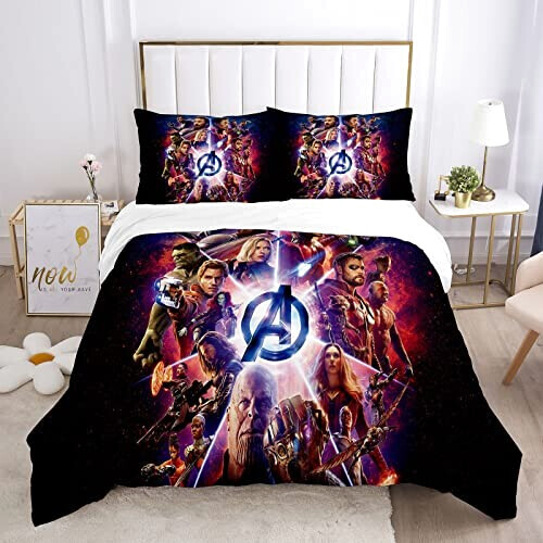 Housse de couette Avengers #- 140x200 cm 200x220 cm 220x240 cm 240x260 cm