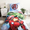 Housse de couette Hulk, Captain America, Iron man - Avengers - blanc 140x200 cm - miniature