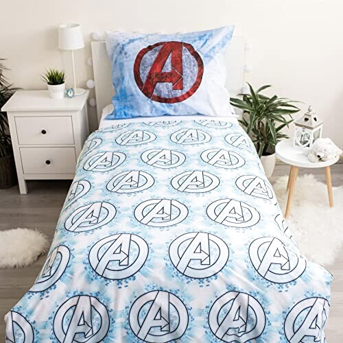 Housse de couette Hulk, Captain America, Iron man - Avengers - bleu 140x200 cm variant 0 