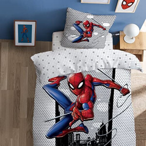 Housse de couette Spider-man gris 140x200 cm
