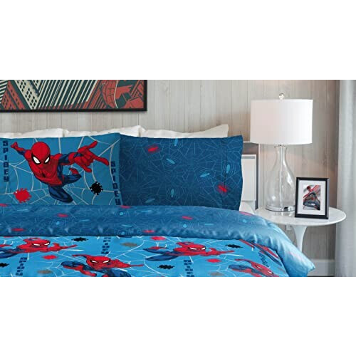 Housse de couette Spider-man bleu - spiderman 90x190 cm 140x200 cm variant 4 