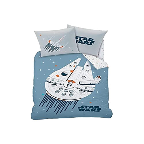 Housse de couette Star Wars bleu glacier 140x200 cm