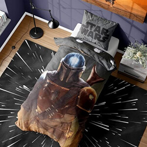 Housse de couette Le Mandalorian - Star Wars - multicolore 135x200 cm 200x200 cm