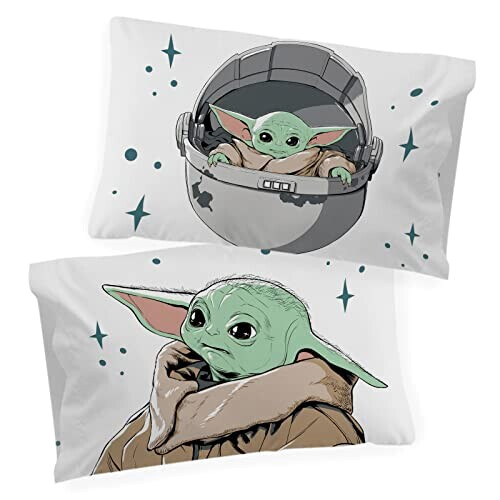 Housse de couette Le Mandalorian - Star Wars - gris - mandalorien 90x190 cm 140x200 cm variant 2 