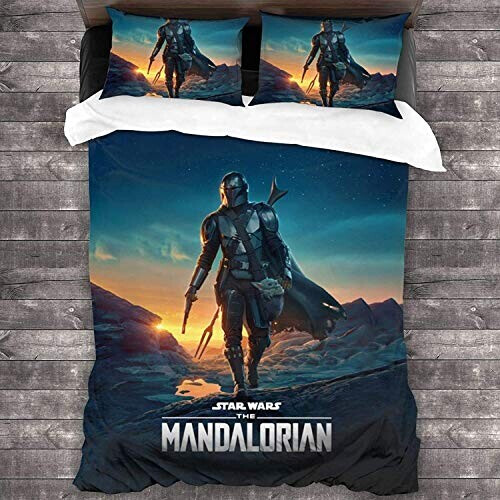Housse de couette Le Mandalorian - Star Wars - 135x200 cm 200x200 cm 220x240 cm