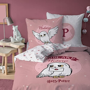 Housse de couette Hedwige - Harry Potter - rose 140x200 cm