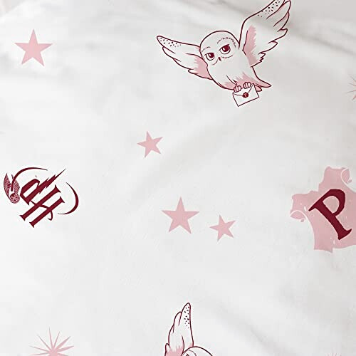 Housse de couette Hedwige - Harry Potter - rose 140x200 cm variant 3 