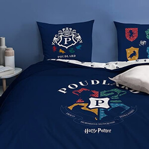 Housse de couette Harry Potter bleu 220x240 cm