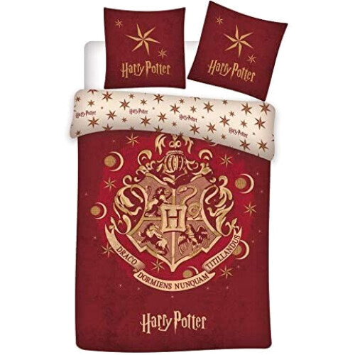 Housse de couette Harry Potter rouge 140x200 cm