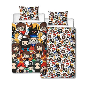 Housse de couette Poudlard - Harry Potter - multicolore 135x200 cm