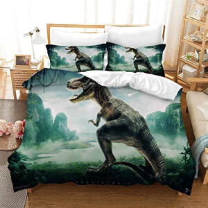 Housse de couette Jurassic Park dinosaure 140x200 cm 200x200 cm 220x240 cm