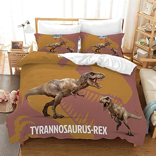 Housse de couette Jurassic Park dinosaure 140x200 cm 200x200 cm 220x240 cm