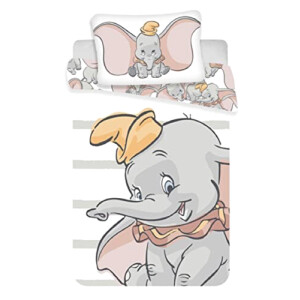 Housse de couette Dumbo blanc 100x135 cm