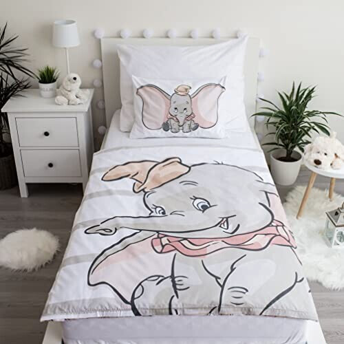 Housse de couette Dumbo blanc 100x135 cm variant 0 