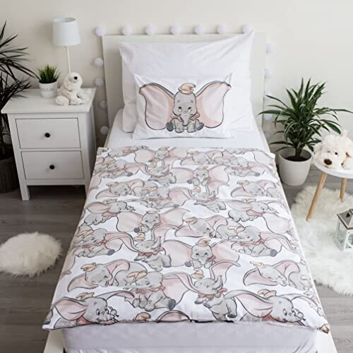 Housse de couette Dumbo blanc 100x135 cm variant 2 