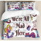 Housse de couette Alice au pays des merveilles multicolore marron 200x200 cm - miniature