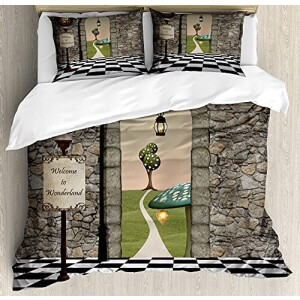 Housse de couette Alice au pays des merveilles multicolore
