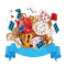 Housse de couette Alice au pays des merveilles multicolore 130x200 cm - miniature variant 1