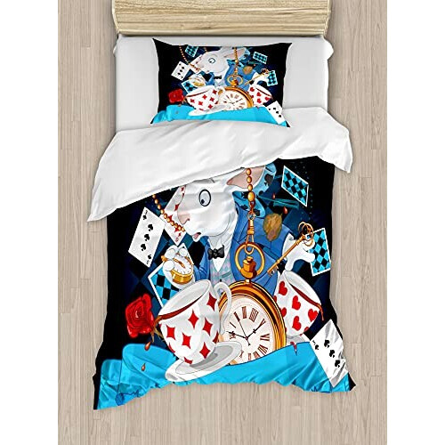 Housse de couette Alice au pays des merveilles multicolore