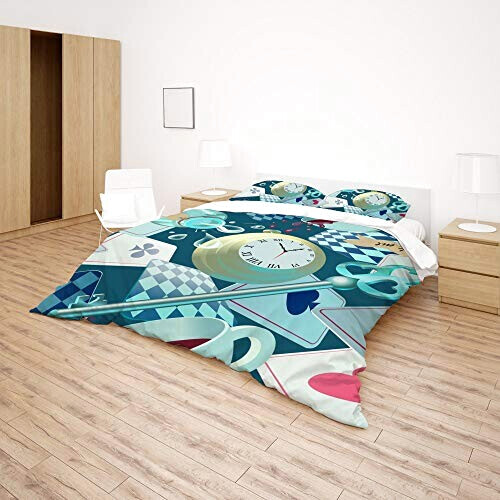 Housse de couette Alice au pays des merveilles conforme À l'image variant 2 