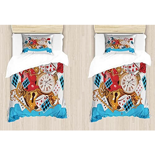 Housse de couette Alice au pays des merveilles multicolore