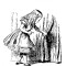 Housse de couette Alice au pays des merveilles noir blanc - miniature variant 1