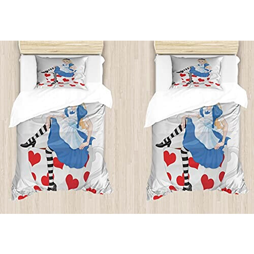 Housse de couette Alice au pays des merveilles multicolore