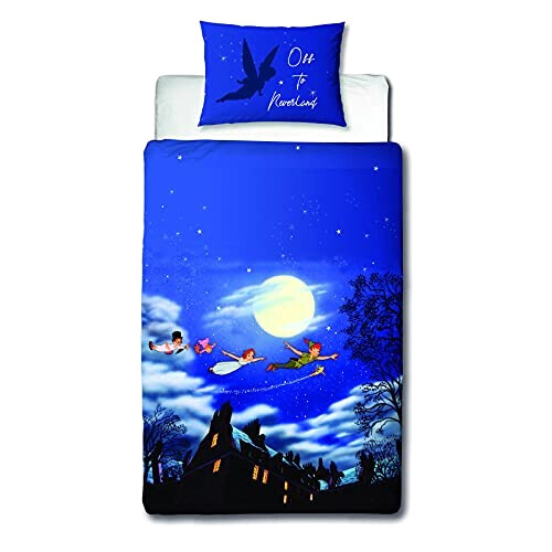 Housse de couette Peter Pan bleu 135x200 cm
