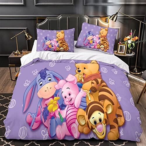 Housse de couette Winnie l'ourson style- 135x200 cm 200x200 cm 220x240 cm variant 1 