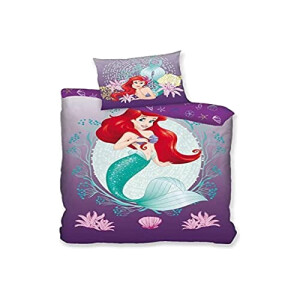 Housse de couette Ariel, Max - La petite sirène - violet 140x200 cm