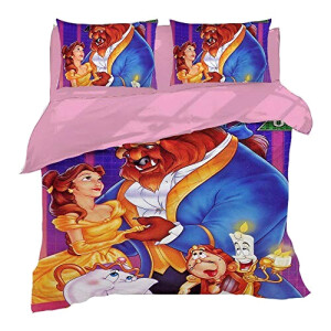 Housse de couette La belle et la bête frergr- 140x200 cm
