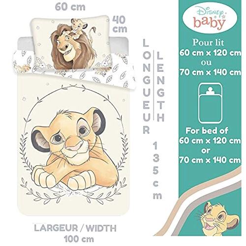 Housse de couette Simba - Le roi lion - 100x135 cm variant 4 