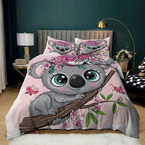 Housse de couette Stitch koala 90x190 cm