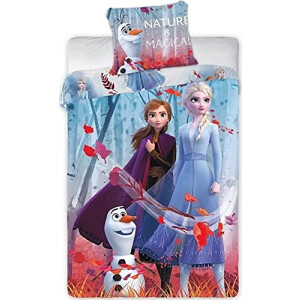Housse de couette La reine des neiges multicolore 140x200 cm