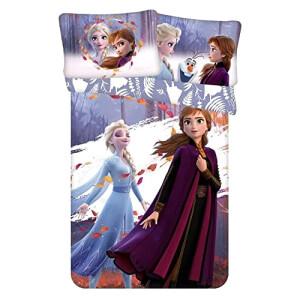 Housse de couette Anna, Elsa - La reine des neiges - multicolore 100x135 cm