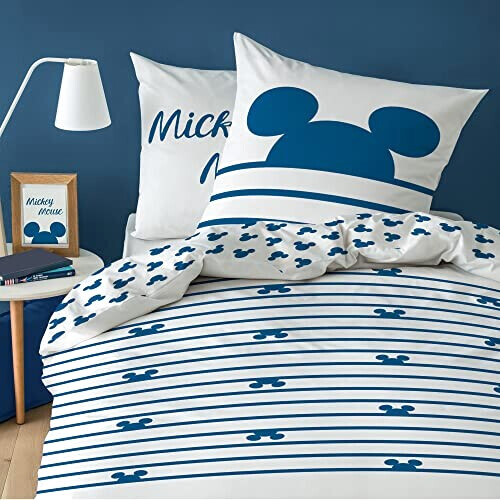 Housse de couette Mickey bleu 220x240 cm