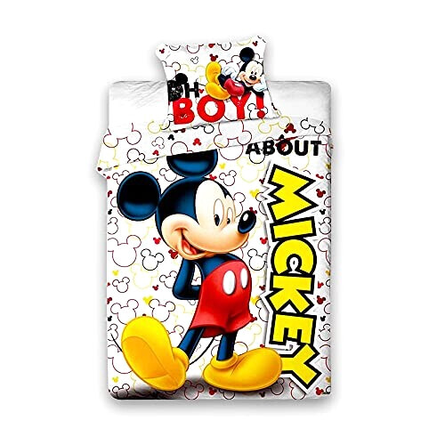 Housse de couette Mickey multicolore 140x200 cm