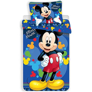 Housse de couette Mickey bleu