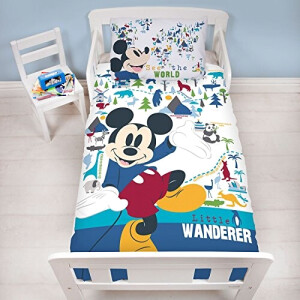 Housse de couette Mickey blanc 120x150 cm