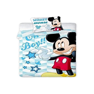 Housse de couette Mickey blau 100x135 cm