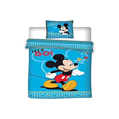 Housse de couette Mickey beige 140x200 cm