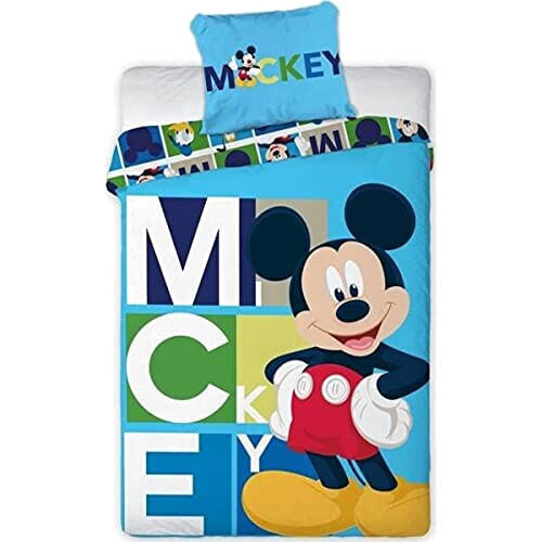 Housse de couette Mickey multicolore 140x200 cm