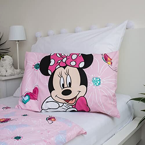 Housse de couette Minnie rose bonbon 100x135 cm variant 2 
