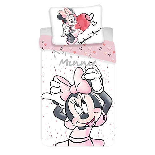 Housse de couette Minnie blanc