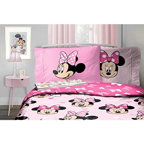 Housse de couette Minnie rose - mouse 90x190 cm 140x200 cm variant 4 